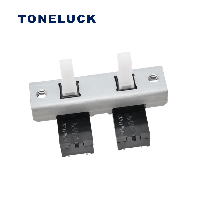 Double Push Button Switch Bank 4 Pole 0.1A 24V - Free Sample